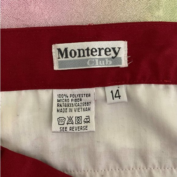 Monterey Club Maroon Shorts - Picture 6 of 8